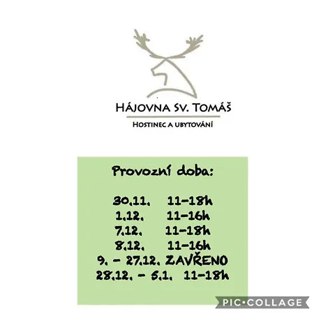V Hájovně Svatý Tomáš Přední Výtoň